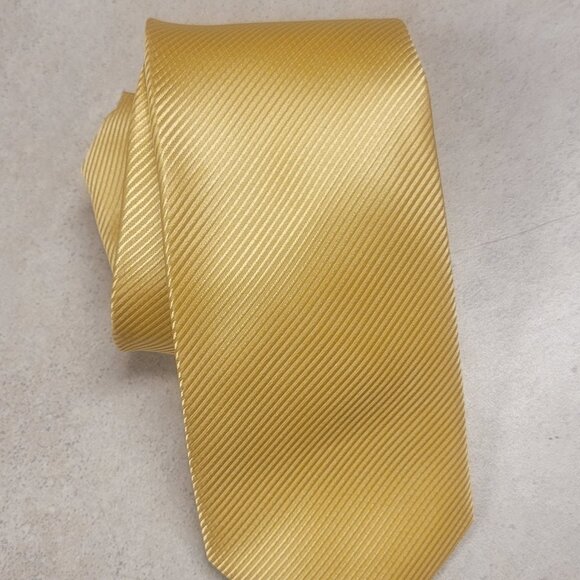 Geoffrey Beene yellow / gold tie - Picture 1 of 2